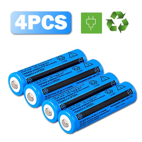 4pcs set 18650 lithium battery - 4pcs/set,