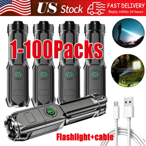 Rechargeable 990000lm led - rechargeable,